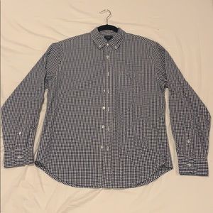 JCREW MENS PLAID NAVY BLUE BUTTON DOWN! Medium